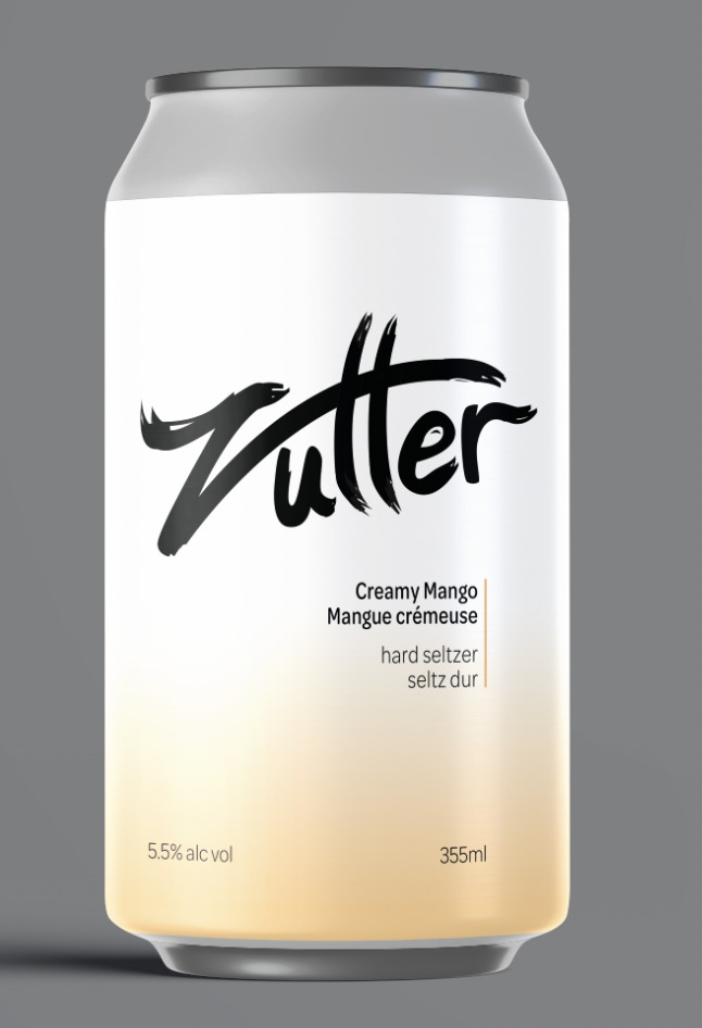 Zutter Creamy Mango hard seltzer can